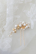 Wedding Accessories Pearl Head Piece Gold Silver Color Hair Pins Clips For Bridesmaids Brides Women Leaf Hairpins Bridal Jewelry