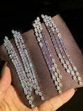 Luxury Long AAA Zircon Bridal Earrings CZ Cubic Zirconia Wedding Earring For Bride Women Accessories Birthday Gift Jewelry