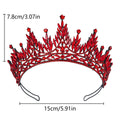 Baroque Queen Princess Crowns And Tiaras For Women Crystal Bridal Crown For Wedding Hair Accessories Prom Hair Jewelry Headdress Platinum Plated