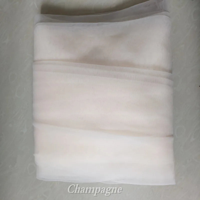 Scattered rhinestone cathedral wedding veil minimalist crystal drop veil with blusher no comb