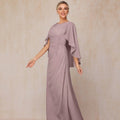 Customized Elegant A Line Chiffon Mother of Dresses O Neck Formal Evening Gowns Appliques Bridal Party vestido invitada boda Picture Color