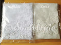 Handmade Beading Wedding Veil 1 Layer Fingertip Veil Lace Bridal Veil