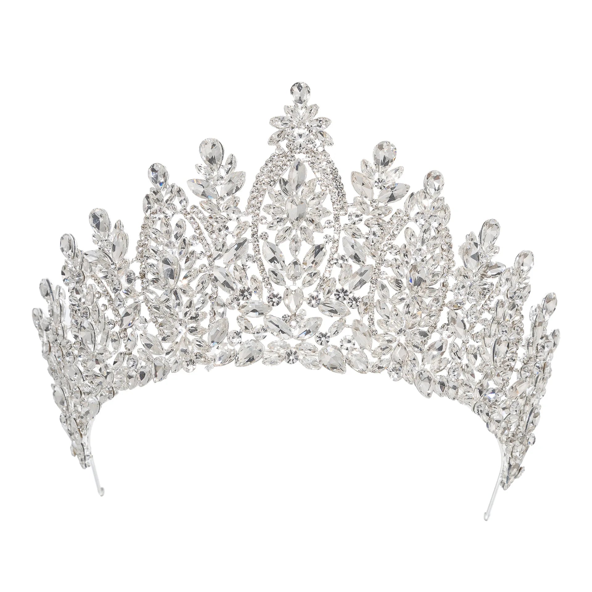 Crystal Wedding Crowns For Queens Princess Large Bridal Tiara Crown For Pageant Miss Universe Wedding Hair Jewelry Headdress as picture 4