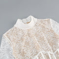 Spring Women Long Sleeve Sexy Lace Bodycon Mini Dress Elegant Evening Party Runway Fashion Birthday Cocktail Outfit