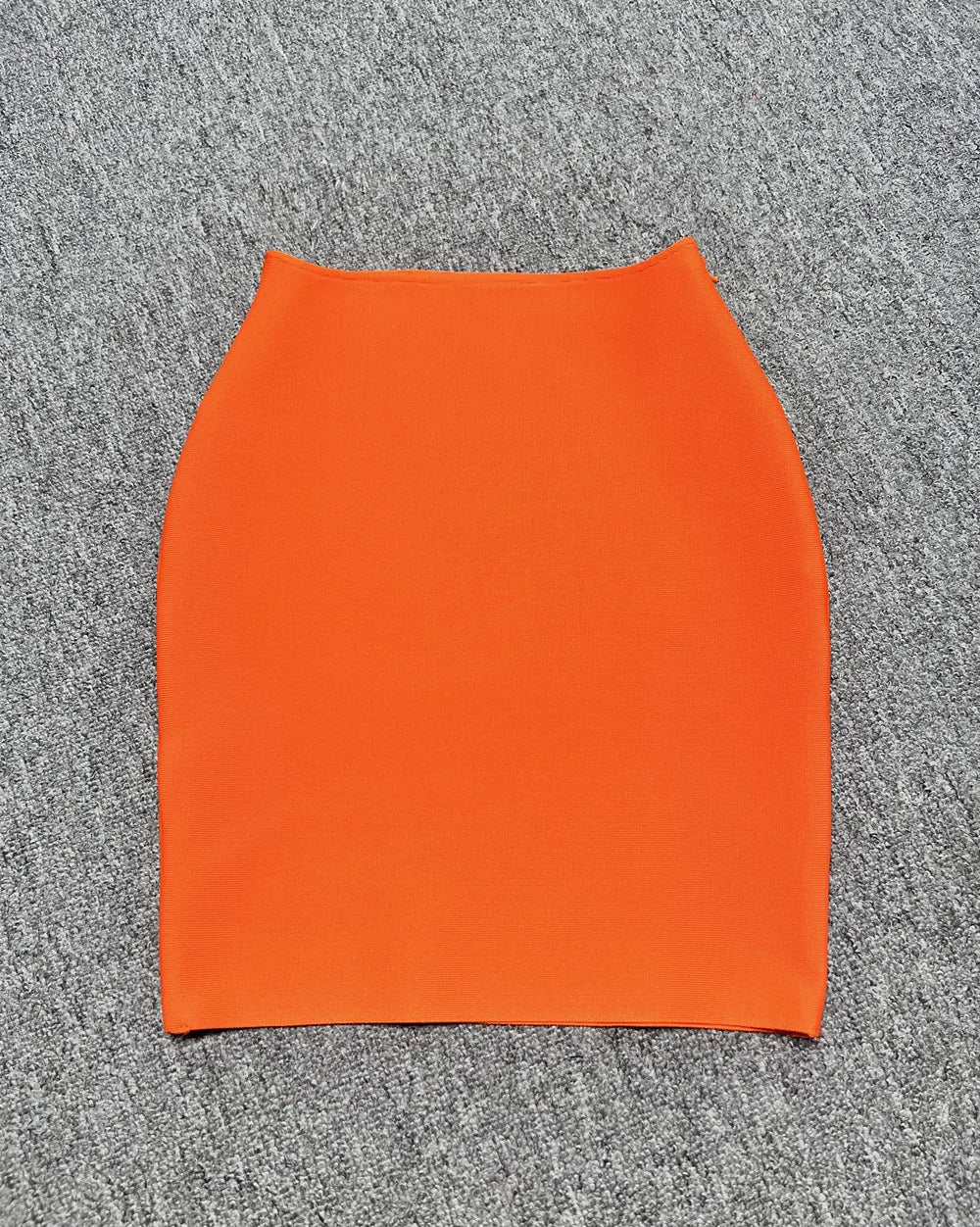 2024 New Women's Bandage Skirt Fashion Versatile Solid Color Tight Mini Skirt Black Red Orange Khaki White Pink Bandage Skirt Orange
