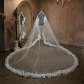 Luxury Long Bridal Veil Lace Wedding Veils For Brides Evening Dinner Party Dress Women Girl Gifts Hair Accessories Jewelry