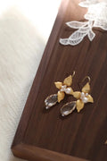 Bridal Jewelry Flower Head Pieces Pearl Hair Clip Pin For Bride Bridesmaids Women Vintage Gold Color Hairpin Wedding Accessories b