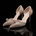 Luxury Handmade All Rhinestones Women Pumps Runway style Spring Summer Fashion Wedding Thin High Heels Lady Party Banquet Shoes
