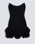 High Quality Women Sexy Strapless Bodycon Mini Bandage Dress Florals Celebrate Girls' Birthday Party Nightclub Outfit