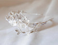 Wedding Hair Accessories Porcelain Flower Headband Tiara Crystal Pearl Headwear For Brides Women Headpieces Crown Bridal Jewelry