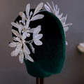 Bridal Hair Jewelry Flower Headband Hairband Silver Color Headpiece Crown For Bride Women Headdress Headwear Wedding Accessories