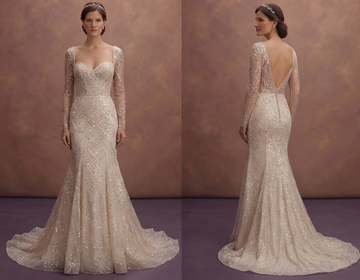 Sequin Bridal Gowns with Chic Glamour