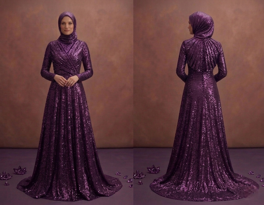 Sequin Muslim Prom Dresses – Modest Glam for Prom Night