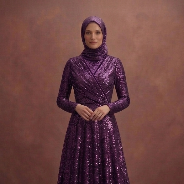 Sequin Muslim Prom Dresses – Modest Glam for Prom Night