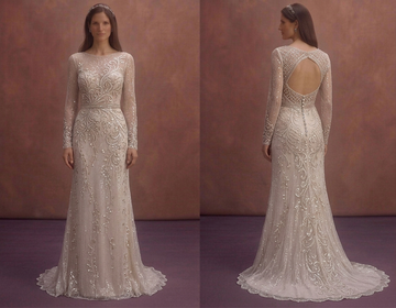 Sequined Wedding Dresses with Elegant Sparkle