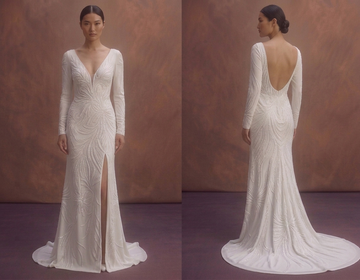 Sequined Wedding Dresses with Glamorous Sparkle