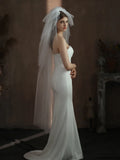 Bridal Veil White Lace Wedding Veils For Evening Dinner Party Dress Women Gift Hair Accessories Brides Jewelry