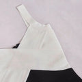 Spring Sexy Women's Color blocked Bandage Dress Camisole Sleeveless Bodycon Mini Dresses Cocktail Evening Party Vestidos