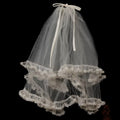 Short Bowknot Bridal Veil Lace Wedding Veils For Evening Dinner Party Dress Women Birthday Gift Hair Accessories Brides Jewelry