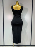 Women Celebrity Sexy Diamonds Flower Black Long Bodycon Bandage Dress Elegant Evening Club Party Luxury Birthday Dresses