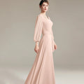 Customized Mother Dresses Simple A Line Bride Party Dress Chiffon Floor Length Occasion Gown Elegant robe invitée mariage