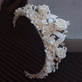 Bridal Hair Jewelry Flower Headband Hairband White Floral Headpiece Bride Bridesmaids Headwear Headdress Wedding Accessories