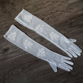 Long Bridal Gloves White Short Wristband Wedding Glove For Women Girl Party Dinner Dress Jewelry Brides Accessories Gift b