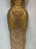 Sparkly Rhinestone Sexy Transparent Mesh Long Dress Women Luxury Birthday Club Party Gown Stage Singer Performance Costume