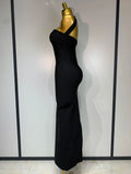 Women Sexy Backless Bodycon Bandage Dress Sleeveless Maxi Long Elegant Dresses Luxury Birthday Dress Club Party Outfit