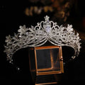 Wedding Hair Accessories Crystal Zirconia Tiaras and Crowns Gift Diadem For Women Brides Princess Queen Headband Bridal Jewelry