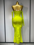 WomenSexy Off Shoulder Luxury Diamonds Long Bodycon Bandage Dress Celebrity Elegant Prom Gown Birthday Club Cocktail Dress