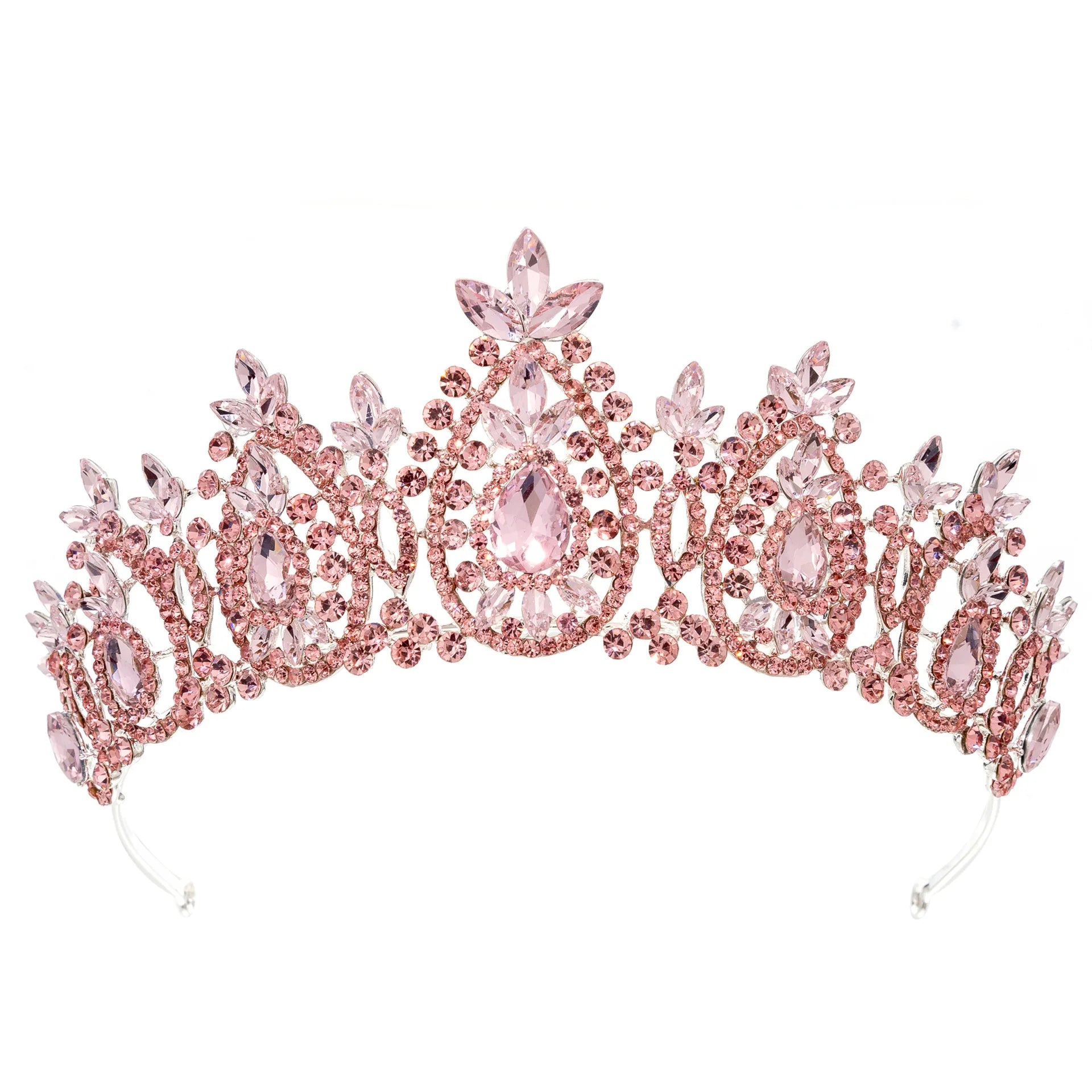 Baroque Crystal Crowns For Women Princess Queen Bridal Tiara Crown For Wedding Headdress Party Prom Bride Hair Jewelry Headpiece as picture 5