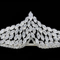 Cubic Zirconia Tiaras and Crowns Zircon Headband For Brides Women Prom Pageant Headpiece Wedding Accessories Bridal Hair Jewelry