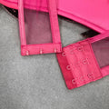 Sexy Women'S Chiffon Patchwork Satin Diamond Studded Bra Top Spaghetti Strap Sleeveless Concealed Button Ultra Short Top
