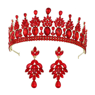 Baroque Crowns For Queen Women Crystal Princess Bridal Tiara Crown Wedding Hair Accessories Pageant Prom Hair Jewelry Headdress as picture 1