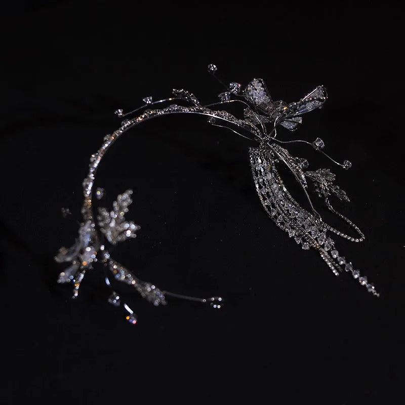 Wedding Hair Accessories Crystal Headband Hairband Rhinestones Headpiece Headdress For Brides Women Headwear Bridal Jewelry