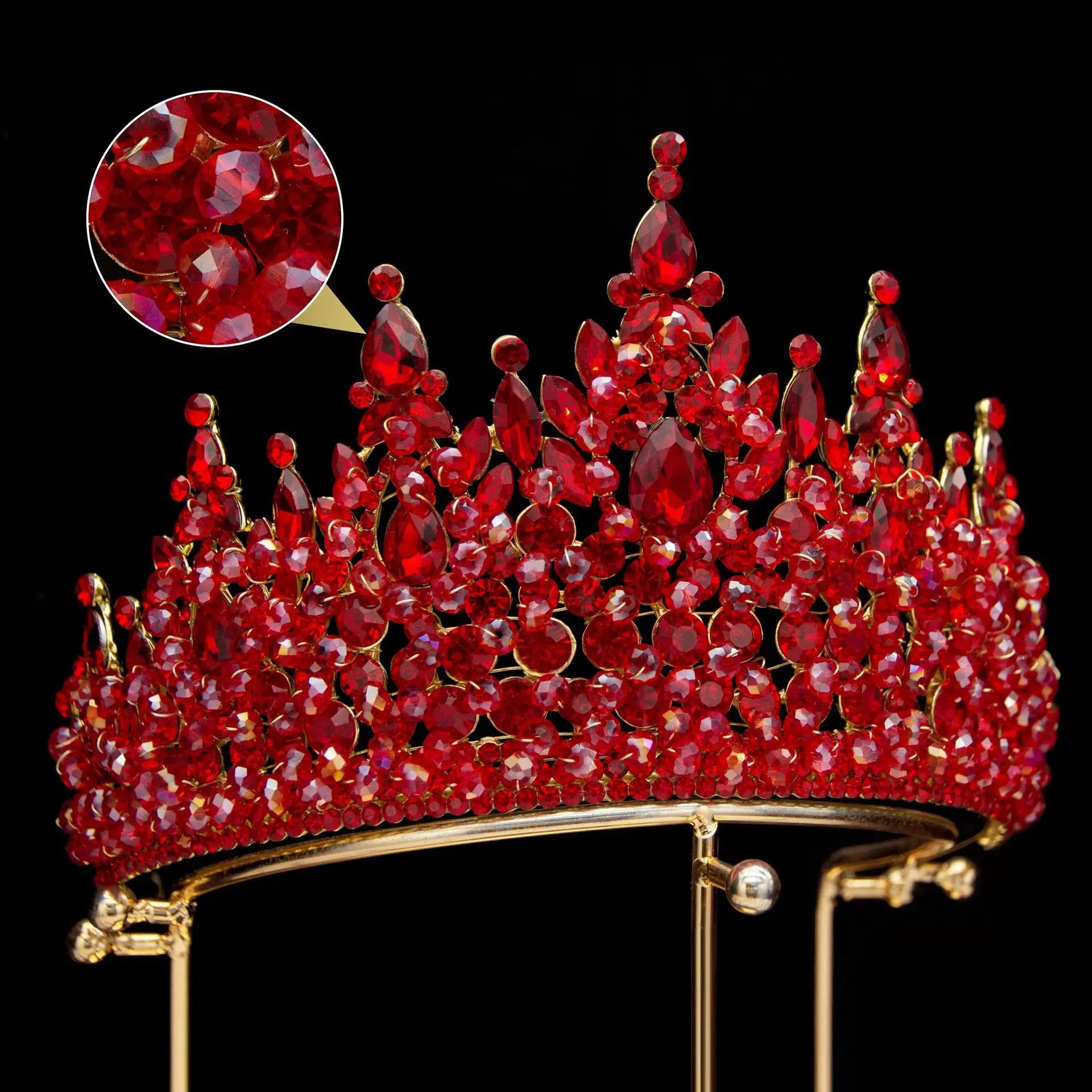 Big Wedding Crowns For Queens Bride Hair Jewelry Headdress Crystal Bridal Tiaras Crowns For Pageant Miss Universe Accessories