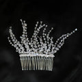Wedding Accessories Crystal Rhinestones Hairpin Silver Color Hair Comb Pin For Bride Bridesmaids Women Head Piece Bridal Jewelry