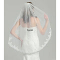 1 Layer Wedding Veil Fingertip Length Bridal Veil with Metal Comb Wedding Accessories