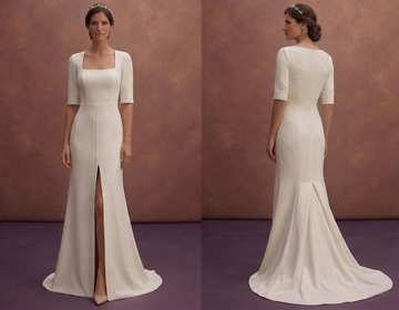 Sheath Wedding Dresses with Modern Simplicity