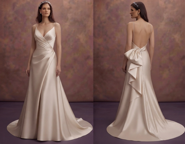 Silk Charmeuse Wedding Dresses with Luxurious Shine