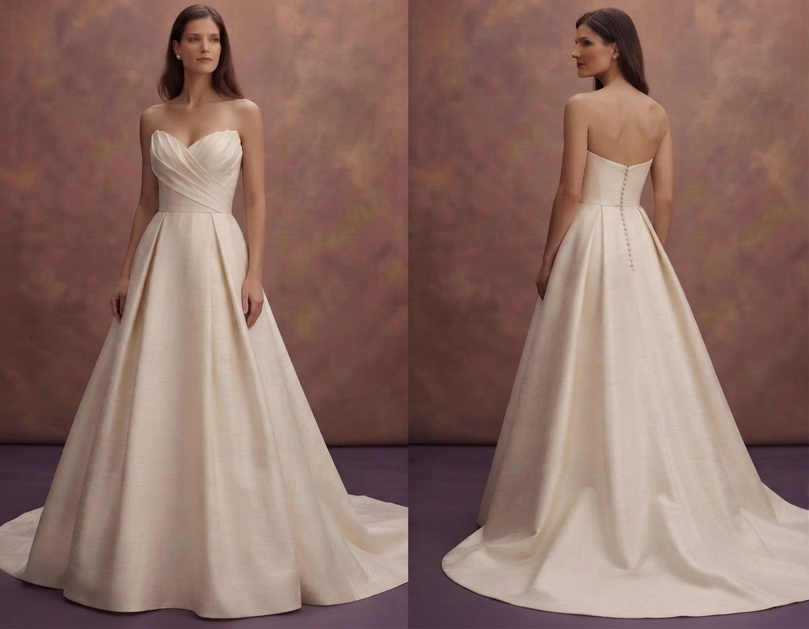 Silk Dupioni Wedding Dresses with Luxurious Texture