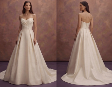 Silk Dupioni Wedding Dresses with Luxurious Texture