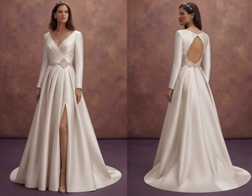 Silk Mikado Wedding Dresses with Premium Finish