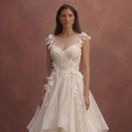 Silk Organza Wedding Dresses with Airy Beauty