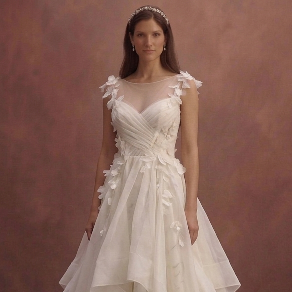 Silk Organza Wedding Dresses with Airy Beauty