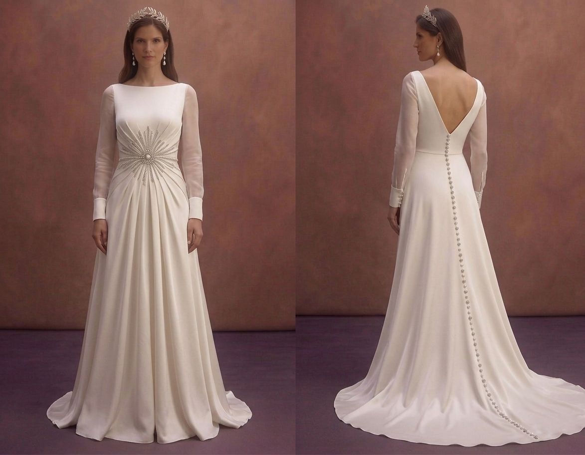 Silk Wedding Dresses with Effortless Elegance