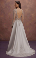 Silver Crystal Wedding Dresses with Sophisticated Sparkle