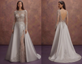 Silver Crystal Wedding Dresses with Sophisticated Sparkle