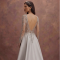 Silver Crystal Wedding Dresses with Sophisticated Sparkle